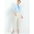 thumbnail image 3 of INSPIRE CHIC Blouse Chemise à Manches Longues de Travail pour Femmes à Col Noué Boutonnée, 3 of 4