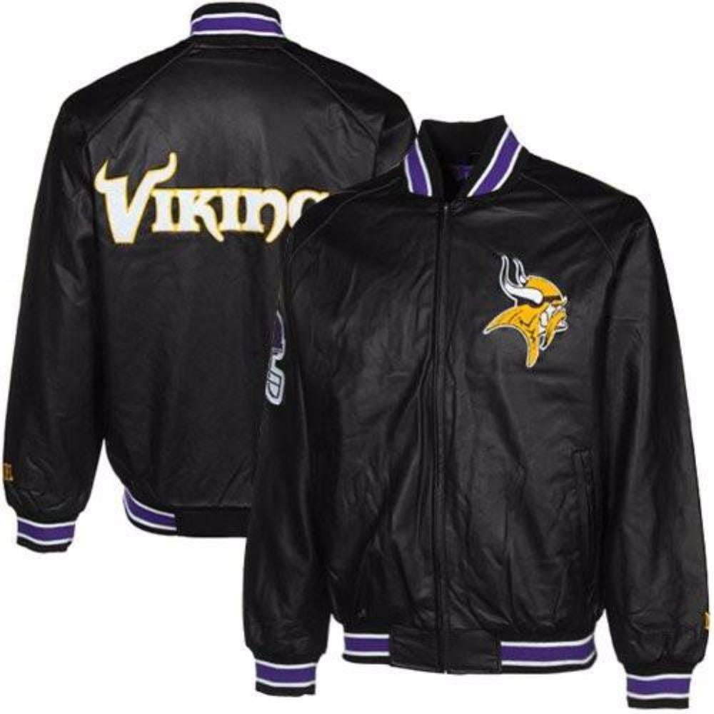 Minnesota Vikings Faux Leather Jacket by G-III Sports