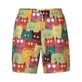 thumbnail image 4 of Lsque Mens Swim Trunks Cute Cartoon Cat Pattern - Bathing Suit Compression Liner - Beach Swim Shorts Swimwear - (S-3XL) - Stretch Quick Dry -3X-Large, 4 of 9