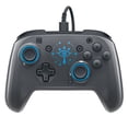 PDP, Wired Faceoff Controller Deluxe, Nintendo Switch, Black / Blue ...