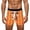 Orange, variant on Wxolcjlv Men's Boxer Briefs Valentine's Day DIY Novelty Print Casual Underwear Comfortable Breathable Soft Stretch Trunks With Patterns