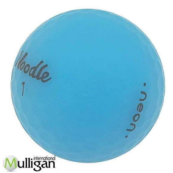 Mulligan - 48 Noodle Neon 4A Recycled Used Golf Balls, Blue