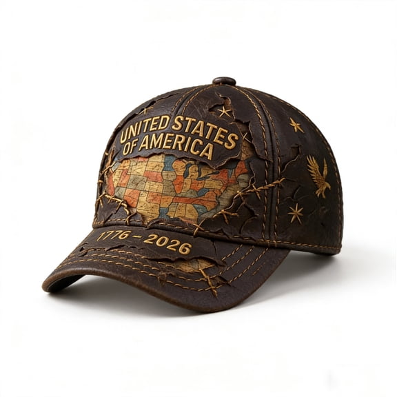 Lksixu 250 Anniversary USA Hat for Men Women, 1776-2026 Year Patriot Baseball Cap, Adjustable United States America 250th Anniversary Hat Retro Map of USA Hat