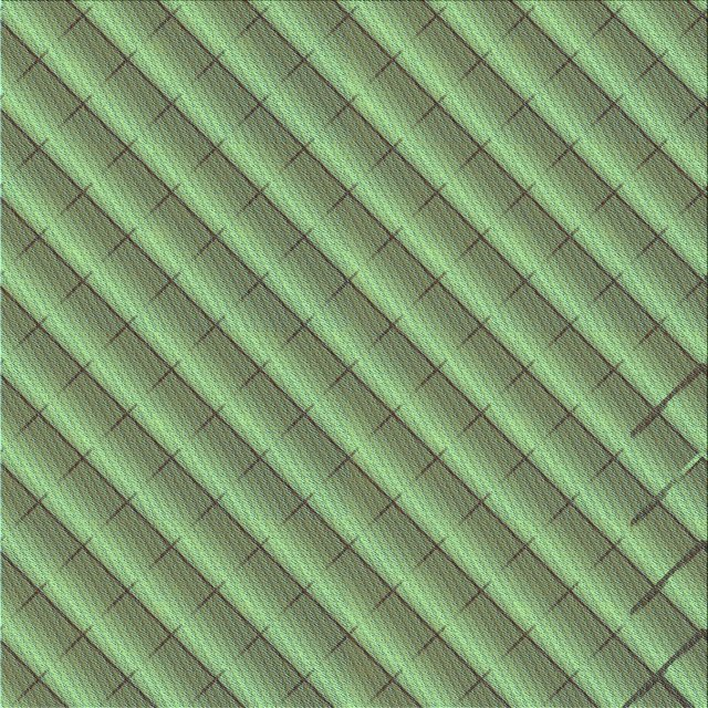 Ahgly Tapis d'Intérieur Lavable en Machine Carré Vert Fougère Transitionnel, 4 Pieds Carré