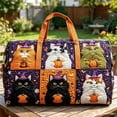thumbnail image 5 of Halloween Travel Duffle Bag Hippie Van Quilted Duffle 3D Printed Retro Bus Weekender Bag Boho Fitness Yoga Camping Outdoor Overnight Luggage Bags, 5 of 5