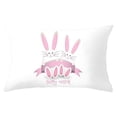 thumbnail image 1 of BotaniNest Housse de Coussin Décorative Carrée en Peau de Pêche Brossée Simple Face de Pâques, 1 of 3