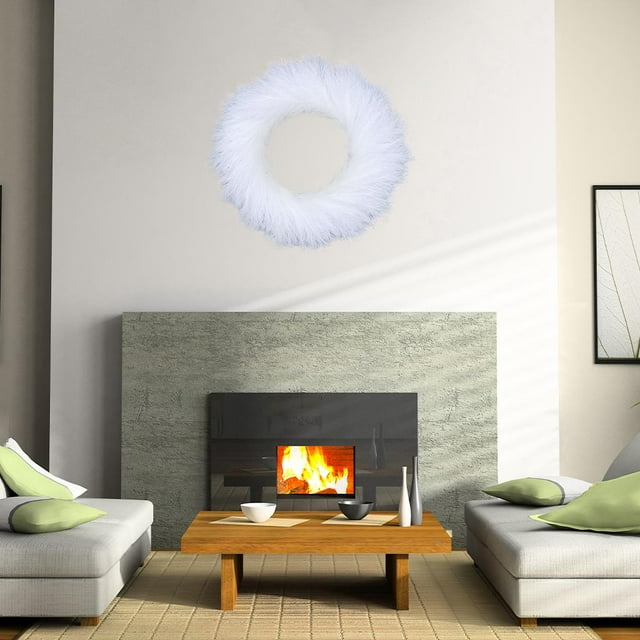 Corona de hierba de la pampa perfecl decoración bohemio 20 pulgadas sin derramamiento