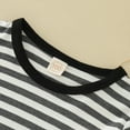thumbnail image 4 of EnJoCho Youth Kids Cute T Shirt Toddler Baby Boys Spring Summer Striped Cotton Short Sleeve T Shirt Shorts Pants Clothes Little & Big Children Casual Home School Wear 4-5 Years, 4 of 4