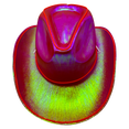 thumbnail image 6 of EL Wire Light Up Cowboy Hat Disco Cowgirl Hat Holographic Space for Raves, Dance Party By PartyGlowz, 6 of 7