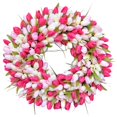 thumbnail image 1 of Guirnalda de corona de , adorno de 35cm, colgante hecho a mano, corona de puerta delantera, jardín, ventana de oficina para estilo 3 Baoblaze Corona de primavera, 1 of 7