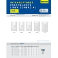 thumbnail image 2 of Placa Interruptor Apagador Blanco 1/3 De Pared Hogar SURTEK P421B, 2 of 2