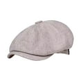 thumbnail image 1 of Boina, sombrero de golf, regalo, gorra plana para acampar, conducir, viajar, ir de compras, pescar. Gris claro, 1 of 9