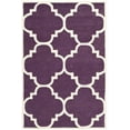 thumbnail image 2 of SAFAVIEH Chatham Hayden Geometric Wool Area Rug, Purple/Ivory, 4' x 6', 2 of 10