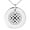 Silver, variant on Stainless Steel Celtic Quaternary Knot Rune Engraved Small Medallion Circle Charm Pendant Necklace