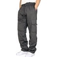 thumbnail image 1 of Pantalones de chándal, pantalones deportivos transpirables para hombre, pantalones de ocio, pantalones de jogging, pantalones deportivos elásticos lisos, pantalones de entrenamiento, pantalones cargo, 1 of 5