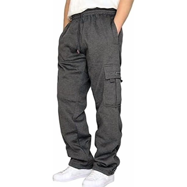 Pantalones de chándal, pantalones deportivos transpirables para hombre, pantalones de ocio, pantalones de jogging, pantalones deportivos elásticos lisos, pantalones de entrenamiento, pantalones cargo