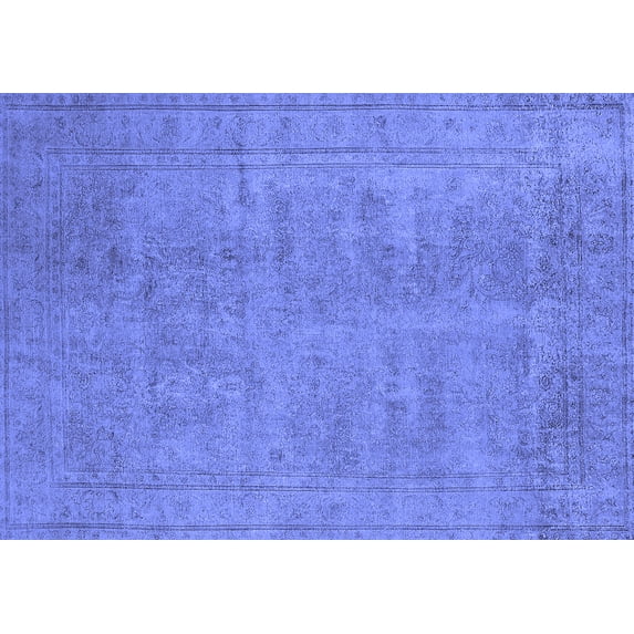 Ahgly Company Indoor Rectangle Oriental Blue Industrial Area Rugs, 3' x 5'