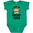 thumbnail image 3 of Inktastic Monkey I Love Hanging out with My Pappy Boys or Girls Baby Bodysuit, 3 of 5