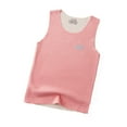 thumbnail image 2 of ZHOGXU Big Kids Boys Girls Warm Vest Sleeveless Round Neck Solid Color Comfortable Soft Top For Autumn Winter Daily Wear Pink 7-8 Years, 2 of 4