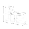 thumbnail image 5 of RiverRidge Kids Book Nook Toy Storage Bench with Cubby Organizers, Cushion and 2 Gray Bins, 5 of 9