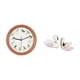 thumbnail image 5 of Reloj de pared,Reloj de pared con pájaro cantor Relojes de pared con pájaros,Relojes de pájaros con sonido Reloj decorativo que canta,estatua de resina de cisne,Figuras de, 5 of 8