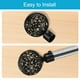 thumbnail image 4 of Uxcell 2Pack de terminales decorativos de varilla de cortina de hierro, cabezal de riel de cortina que se adapta a un diámetro de 19 mm (blanco), 4 of 6