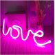 thumbnail image 1 of Luz de neón de amor, señales de amor de neón, señales de luz de neón rosa, señales de amor LED para regalo de San Valentín, habitación de niñas, neón, 1 of 5