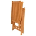 thumbnail image 4 of vidaXL Patio Chair with Cushions Outdoor Garden Furniture Solid Wood Teak, 4 of 9