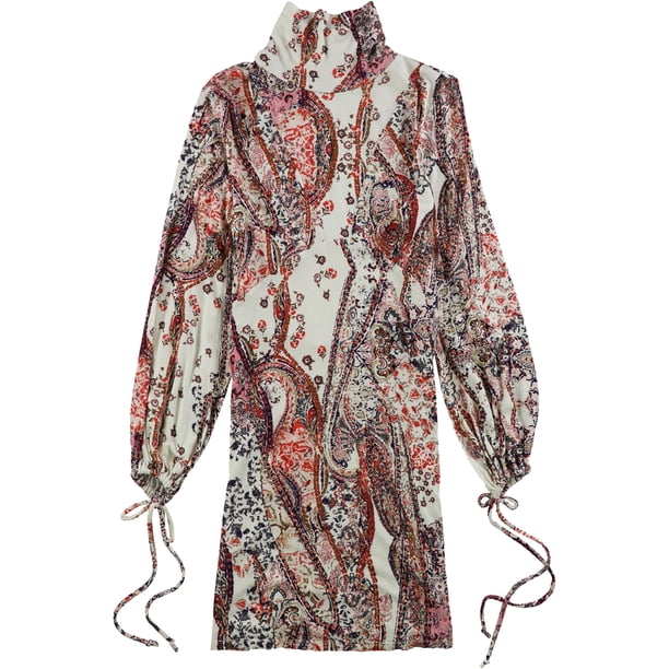 Vestido recto de cuello alto Free People para mujer multicolor mediano Cambio