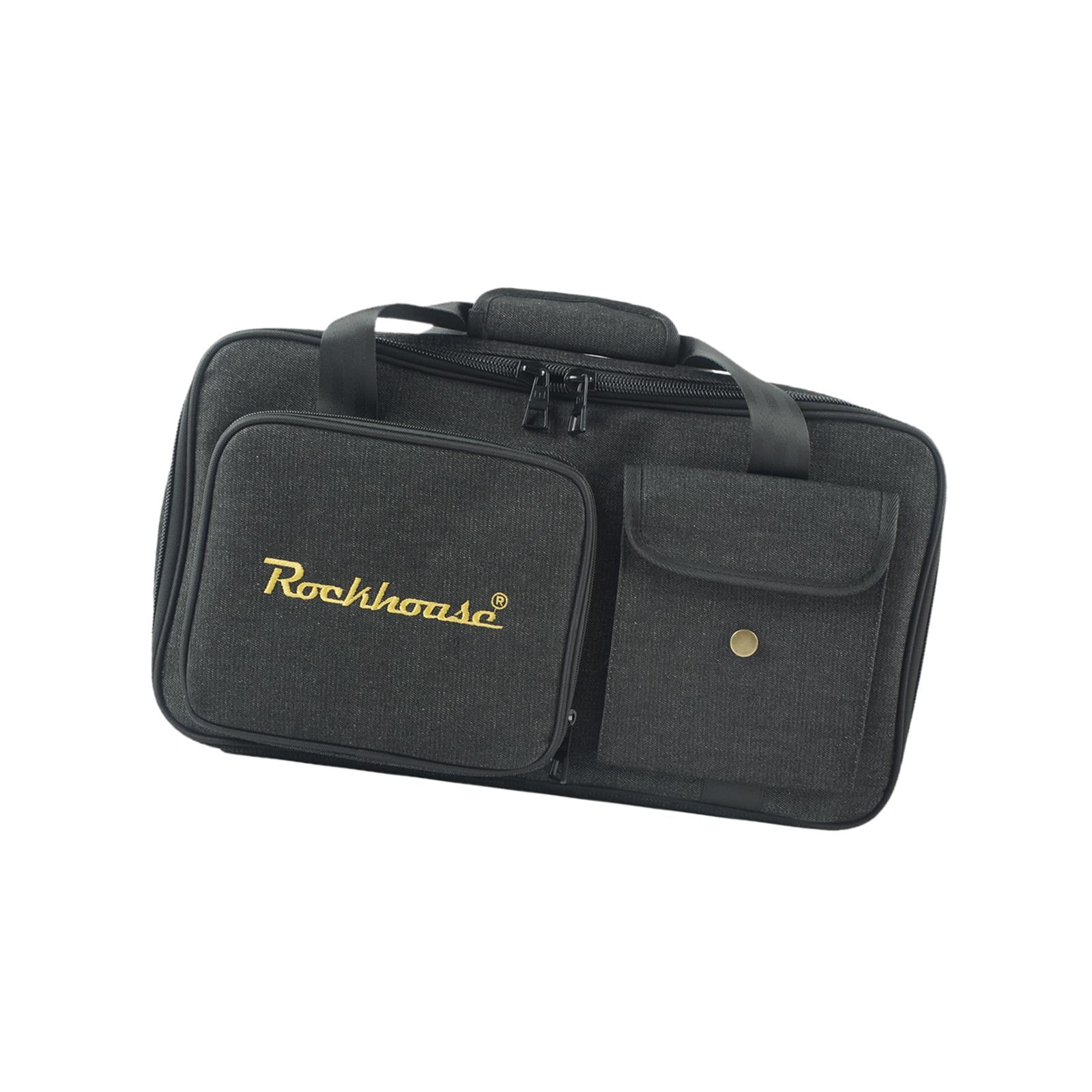 LeeQinersw Guitar Effects Pedal Board Bag Multieffects Carrier for Daily Transport Show L Black L