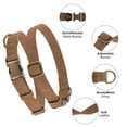thumbnail image 2 of Unique Bargains Dog Collar Soft PU Durable Heavy Duty Dog Collar with Quick Release Metal Buckle Puppy Collar Adjustable Collar for Dogs Large Brown, 2 of 7