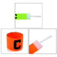 thumbnail image 4 of Brazalete de capitán de fútbol de colores brillantes con cinta mágica y diseño anticaída para adultos y jóvenes, 4 of 5