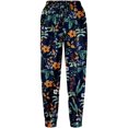 thumbnail image 5 of Pantalones anchos para mujer de cintura alta, pantalones holgados de lino de algodón elástico para mujer, pantalones anchos con bolsillo, 5 of 5