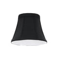 thumbnail image 3 of Aspen Creative 30271-5 Small Bell Shape Chandelier Clip-On Lamp Shade Set (5 Pack), Transitional Design in Black, 4" bottom width (3" x 5" x 4" ), 3 of 6