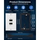 thumbnail image 4 of Placa de pared HDMI ELECTOP 8K 2.1 (2 puertos) con soporte de montaje, 4 of 7