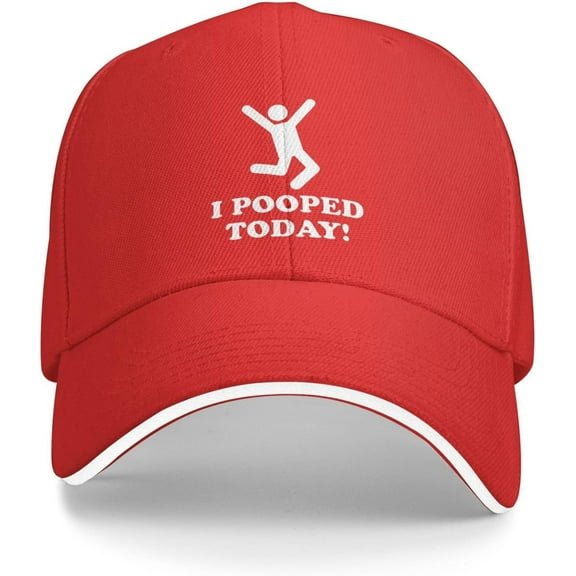 I Pooped Today Hat Funny Sandwich Visor Golf Baseball Cap Adjustable Dad Hats for Men Women