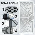 thumbnail image 3 of Grisham Deluxe Steel Security Door,36'' x 80'' Metal Tempered Glass Door Screen Replacement Enter Doors,Storm Door（ 369  White), 3 of 7
