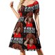 thumbnail image 2 of Vestido de manga corta Owly vestido de verano mujer Vestidos de mujer, 2 of 7