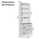 thumbnail image 2 of Kit Gabinete Bajo con Armario de Vidrio Madesa Lux BB 01, 2 of 3