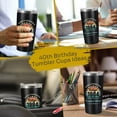 thumbnail image 5 of 40th Birthday Gifts for Women Men Parents 40 Years Old Gifts- 20 oz Double-sided Vintage 1984 with Time Information Tumbler Cup（black） Turning 40- TB002, 5 of 5