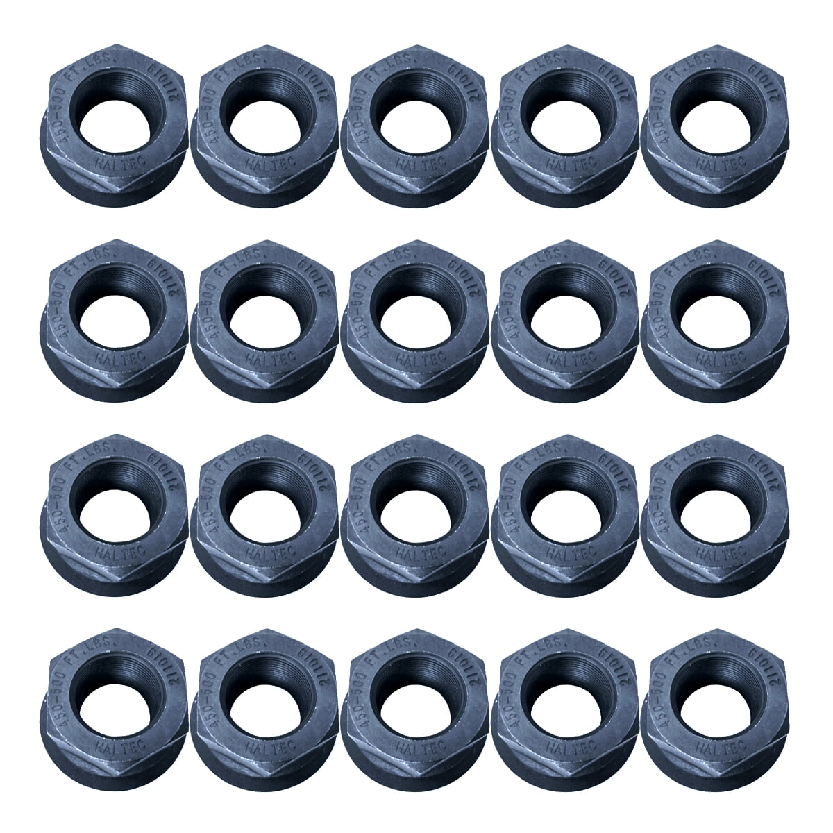 20 PCS M22x1.5 Truck Wheel Lug Nuts - 33mm Hex, 30.48mm Length, For Heavy Duty Semi Truck Wheels