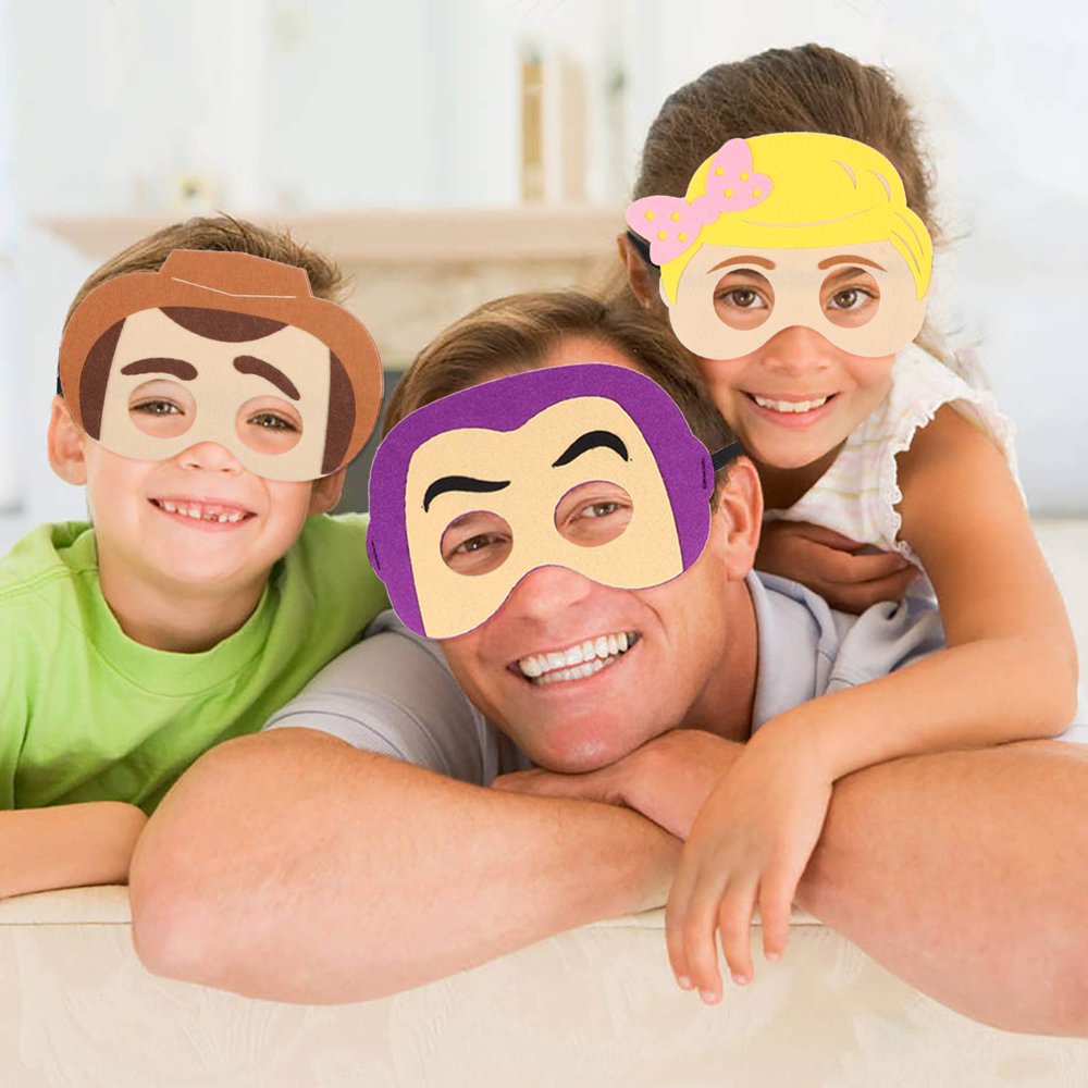 GLiving Toy Story Birthday Party Mask, Felt Mask, Theme Birthday Party, Costume Dress Party