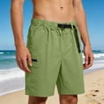thumbnail image 2 of DDAPJ pyju Men's Cargo Hiking Shorts with Belt Lightweight Quick Dry Casual Work Golf Shorts with Pockets Army Green XXXL, 2 of 8