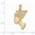 thumbnail image 4 of 14k Yellow Gold Nefertiti Profile Pendant Charm, 4 of 4