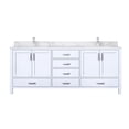 thumbnail image 2 of 80 In. W Double Bath Vanity, White - Marble Top With Faucet Soft Close Drawers, Scratch And Stain Surface Vanity In & Doors, Long-lasting Scratch- Finish, 2 of 7