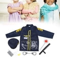 thumbnail image 3 of Conjunto De Disfraces De Oficial, Disfraz De Juego De Rol De Policía Lavable A Máquina, Reutilizable Y Fácil De Limpiar Para Niños, 3 of 7