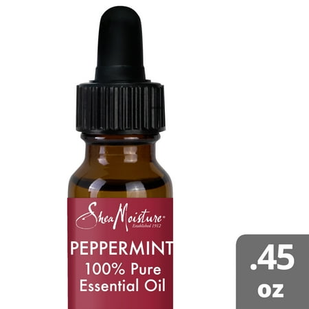 SheaMoisture 100% Pure Essential Oil Peppermint Body Oil, 0.45 Oz