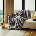 thumbnail image 6 of inchgrass Faux Fur Throw Blanket, Super Soft and Cozy Plush Blanket for Bed and Couch, All Season Blanket for Home Decor (Grey, 74''x60''), 6 of 7