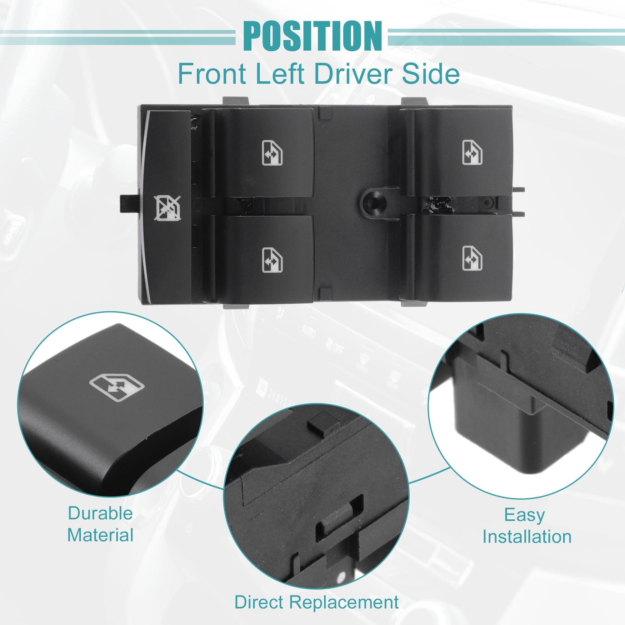 Unique Bargains Front Left Driver Side Master Power Window Switch