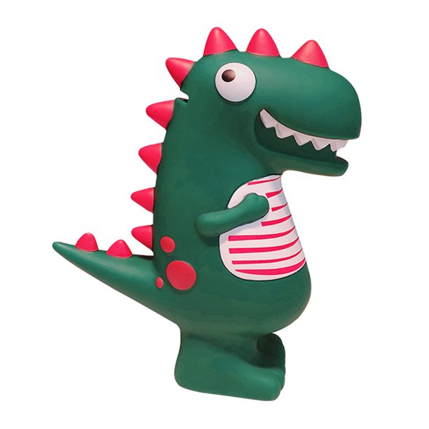 KAKOWELY Alcancía de dinosaurios de dibujos animados Alcancía con forma de dinosaurio Adorable tarro de monedas